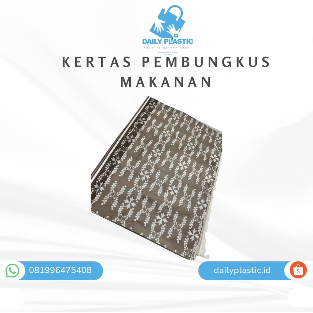 KERTAS NASI MOTIF UNTUK PEMBUNGKUS MAKANAN LAPIS 2 ,,NASI PADANG,NASI WARTEG