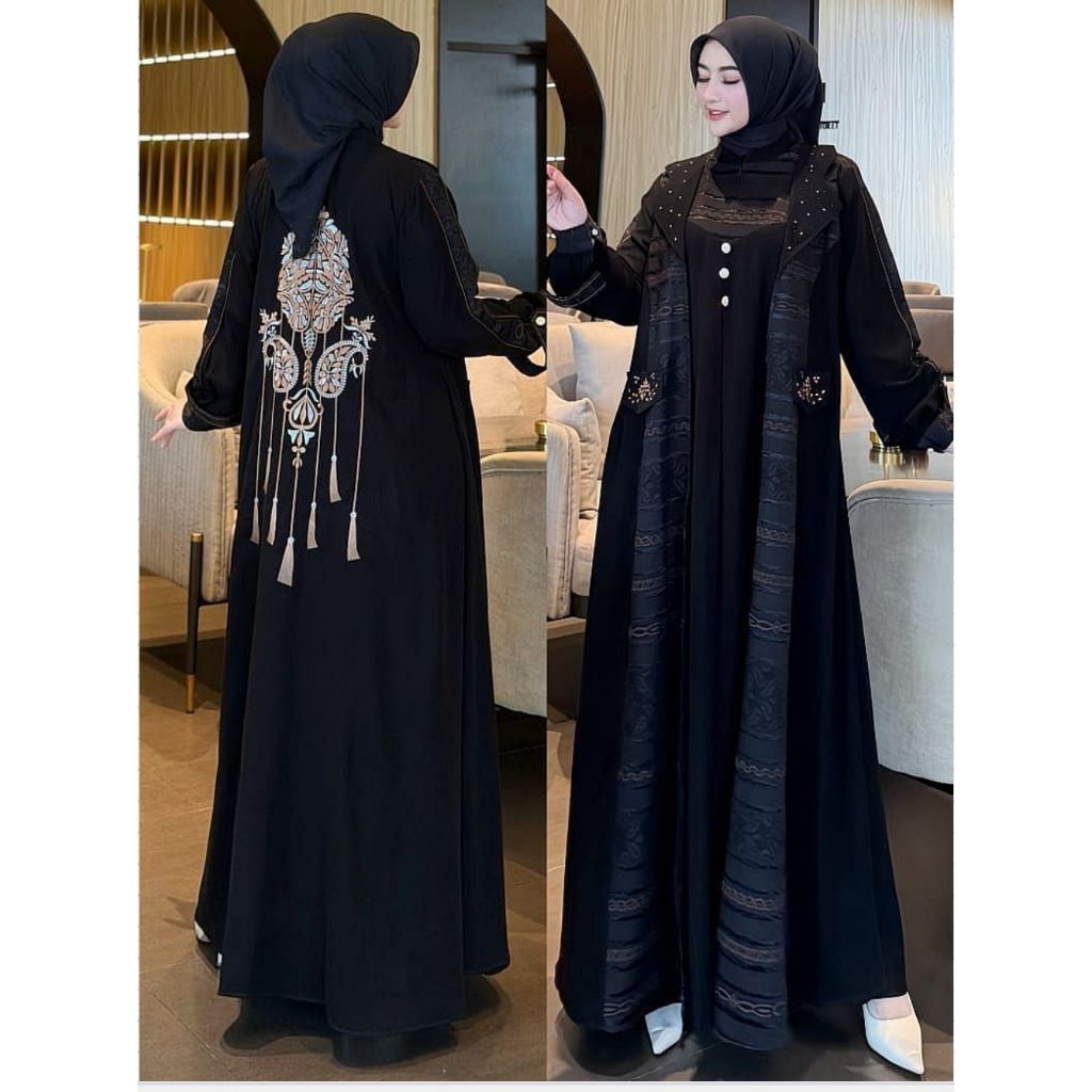ABAYA SULTAN GAMIS DRESS PESTA MEWAH