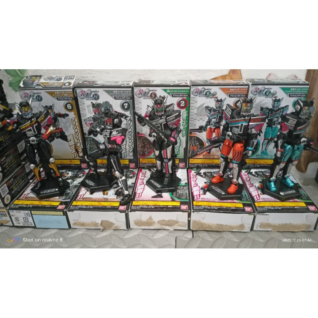 sepaket 5 Pcs sodo Shodo Kamen Rider Zio decade, ryuki, axce, ex aid mighty brother armor. not SHF F
