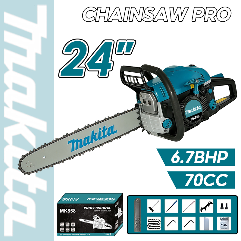 Mesin Gergaji Kayu Chain Saw MAKITA MK585 Ukuran 24 inch Gergaji Mesin Mini Original