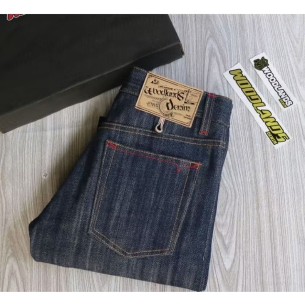 denim raw celana selvedge denim bobber redline selvedge 16,6oz original