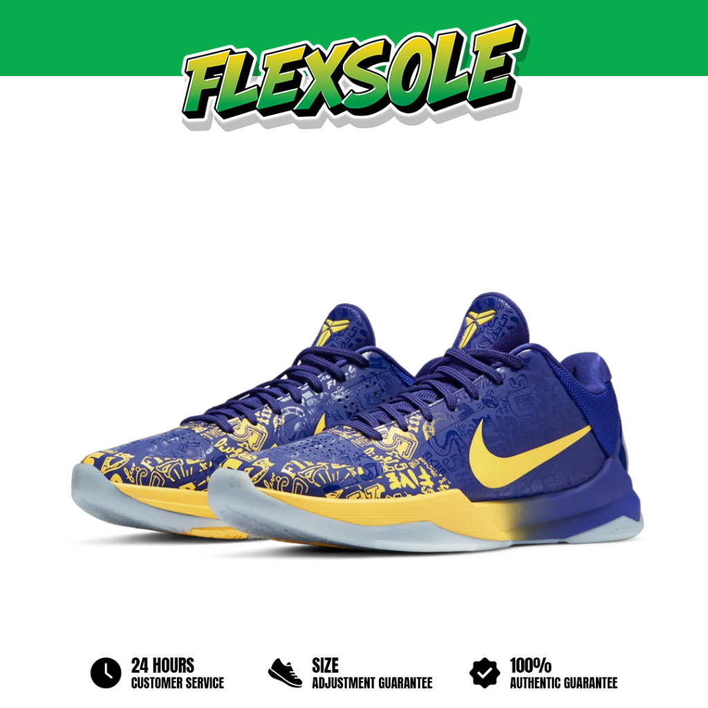 Nike Zoom Kobe 5 Protro 5 Rings Concord Midwest Gold Authentic