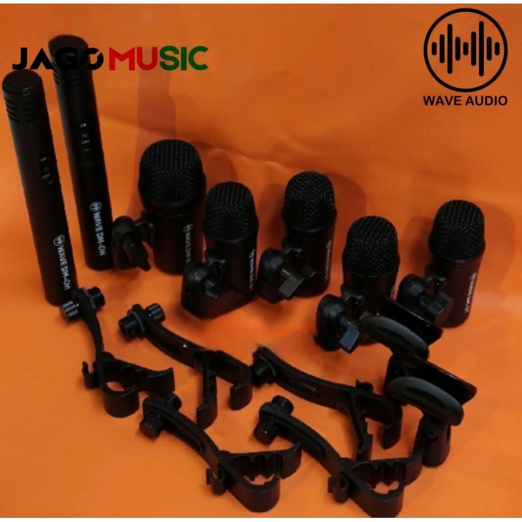 Microphone Drum Akustik Mic Drum Wave Audio DM7KIT DM 7KIT Mic Drum Set Original