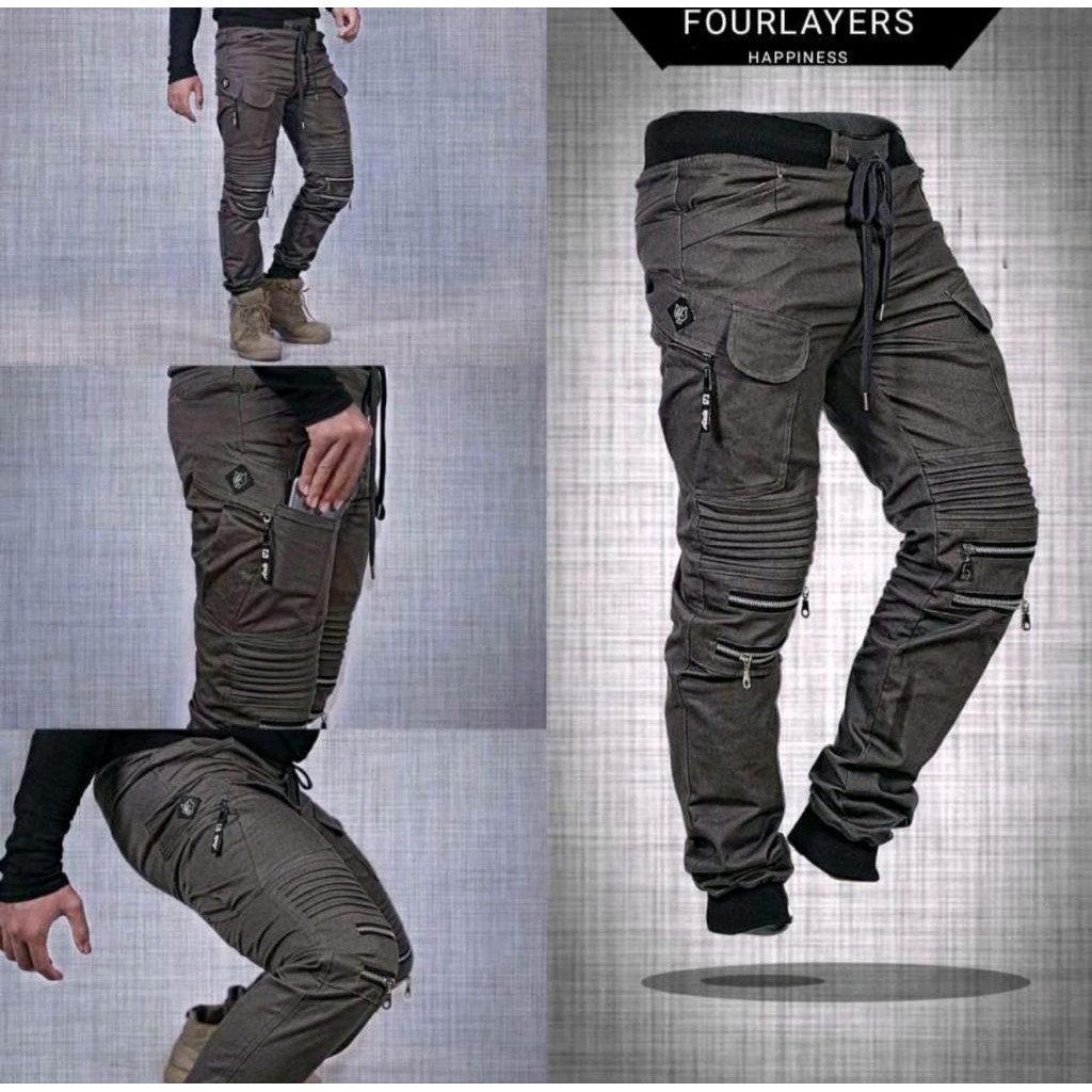 Celana Panjang Joger Tactical Biker Original Fwd Bdg