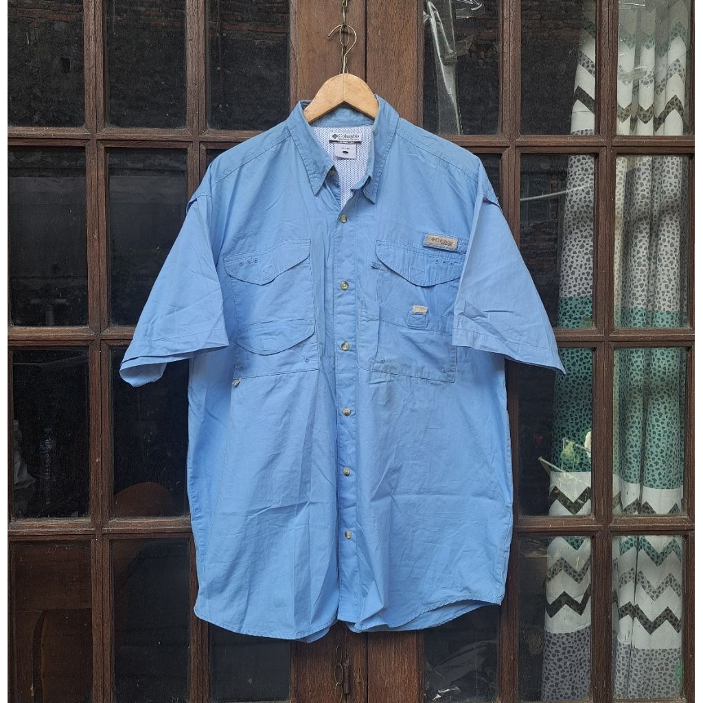 Columbia PFG Fishing gear Kemeja Outdoor Mens Large Usa fit XL Asia