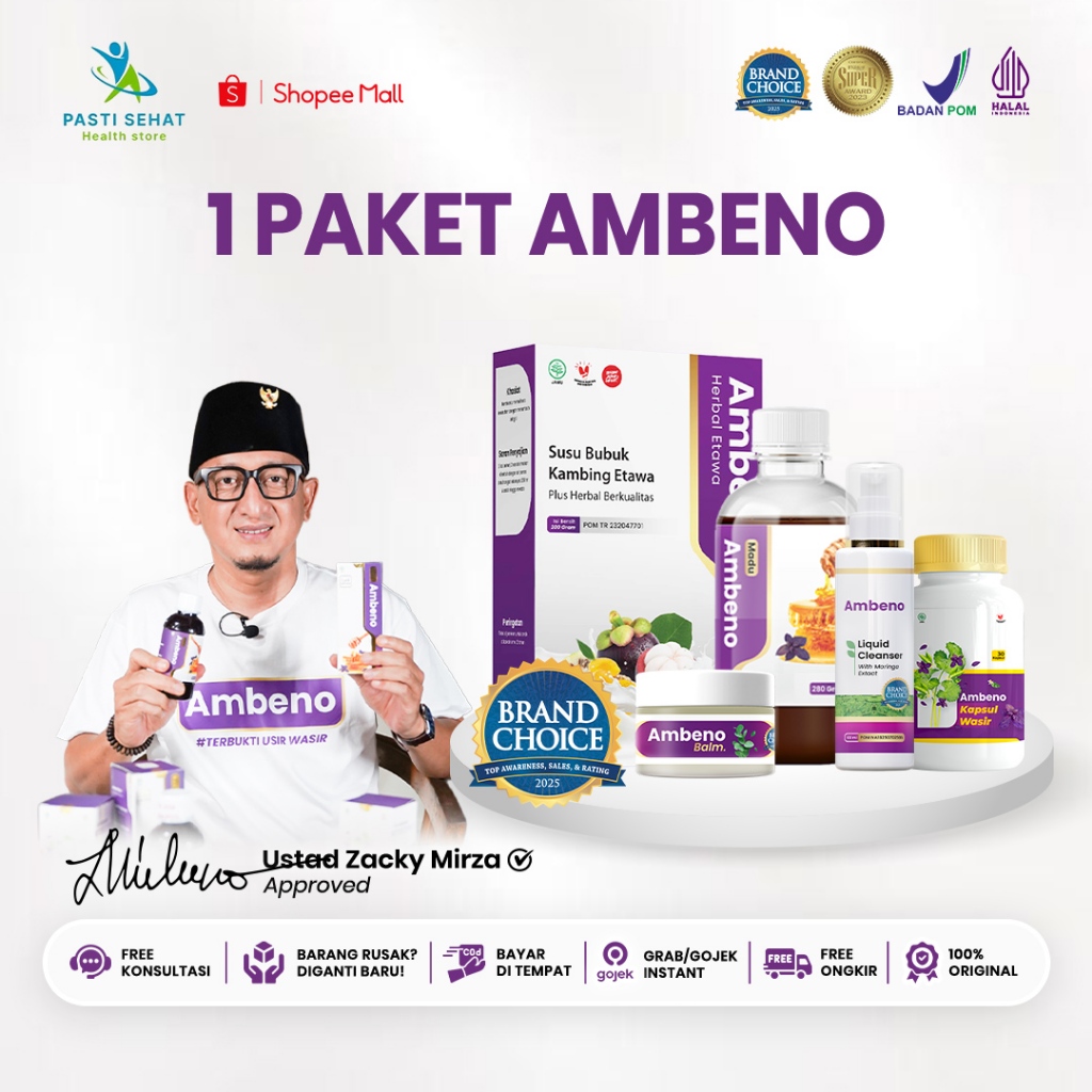 Ambeno Madu Bantu Atasi Ambeien Ambeno Original BPOM Kapsul Wasir Tanpa Efek Samping