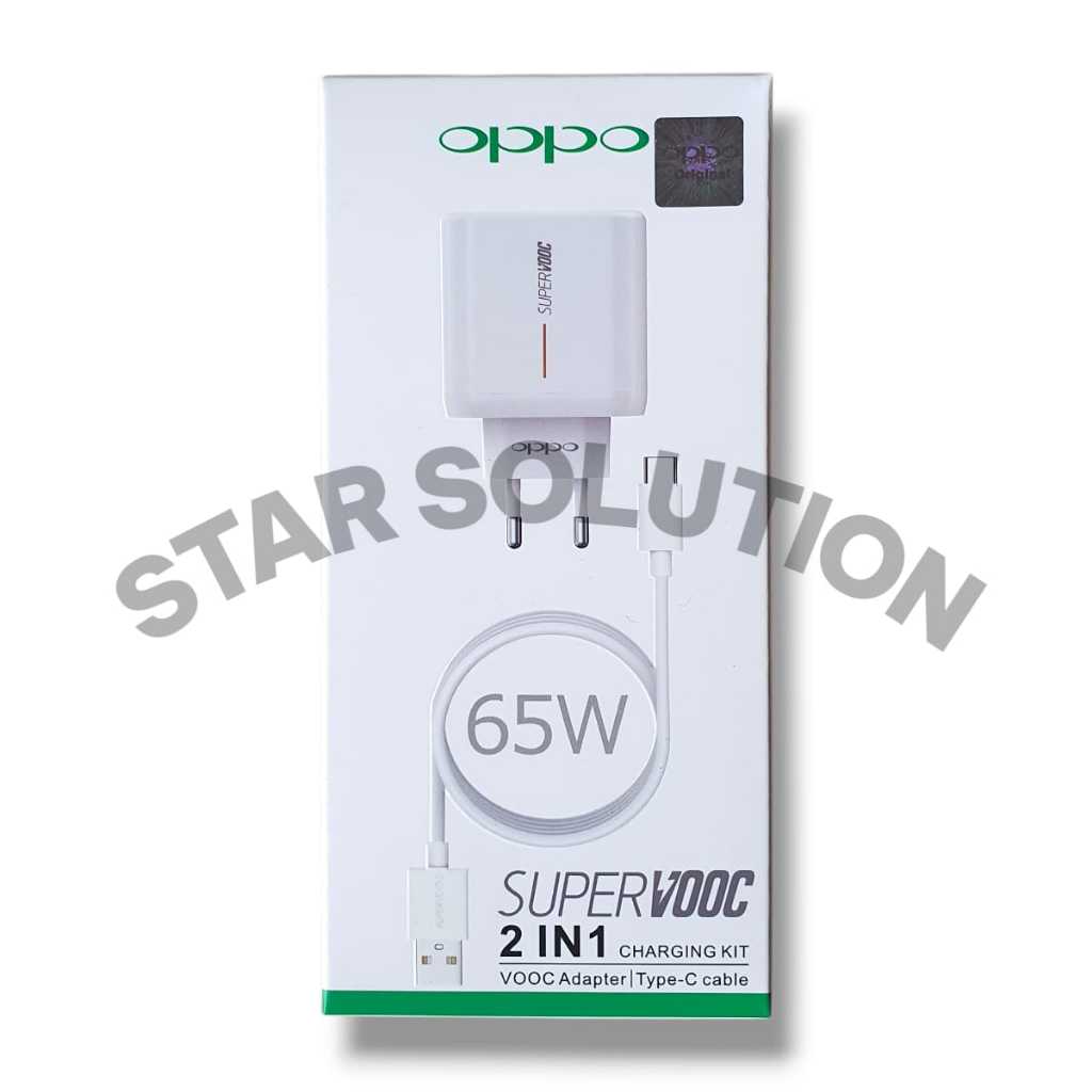 Charger Oppo 65W SuperVOOC Original/Casan Oppo 65W Original SuperVOOC/Adaptor Charger OPPO 65Watt Su