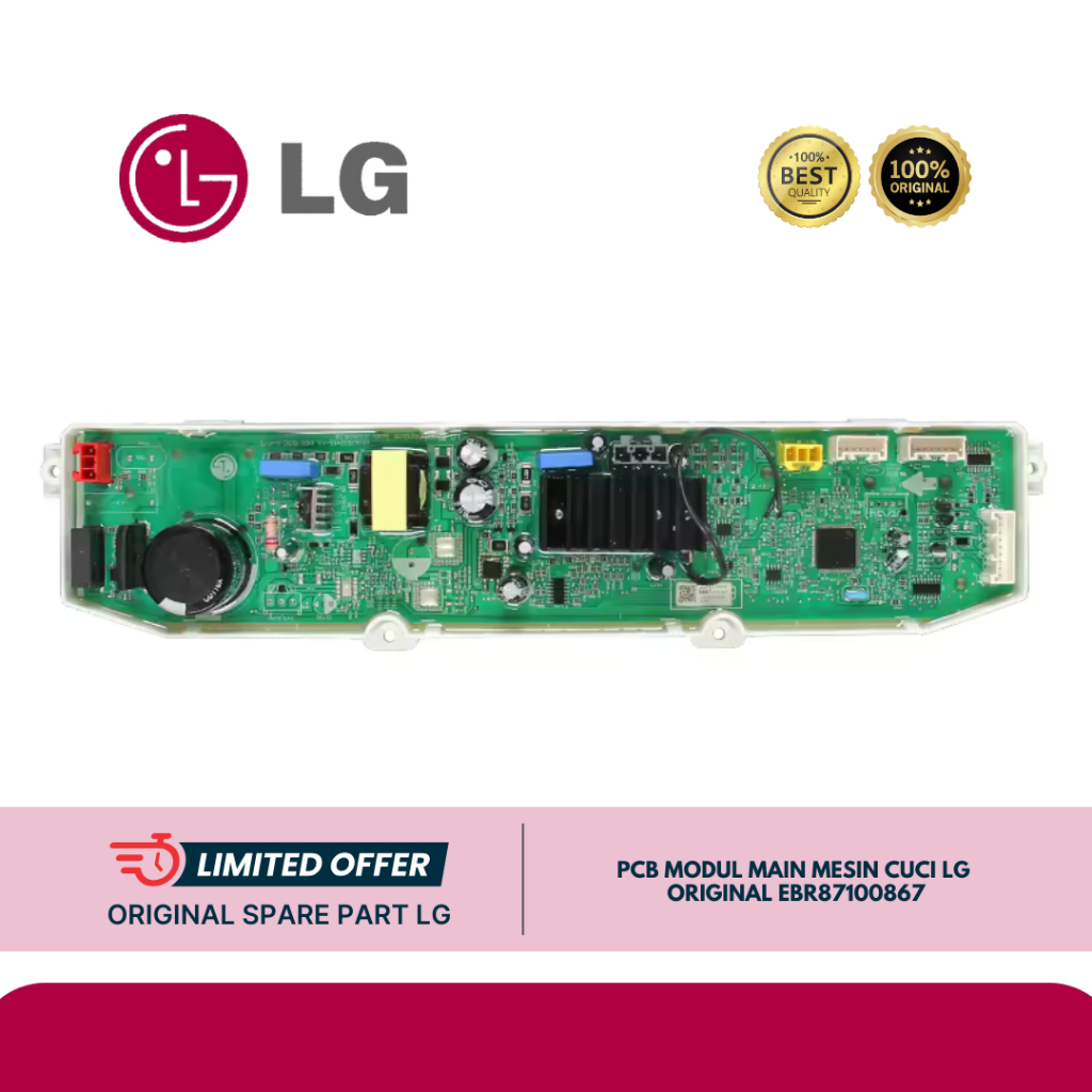 PCB MODUL MAIN MESIN CUCI LG EBR87100867 T2108VSPCK