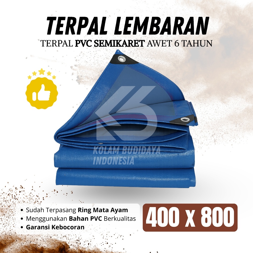 4X8 TERPAL TRUK PICKUP SEMI KARET PVC ORCHID KUAT SERBAGUNA