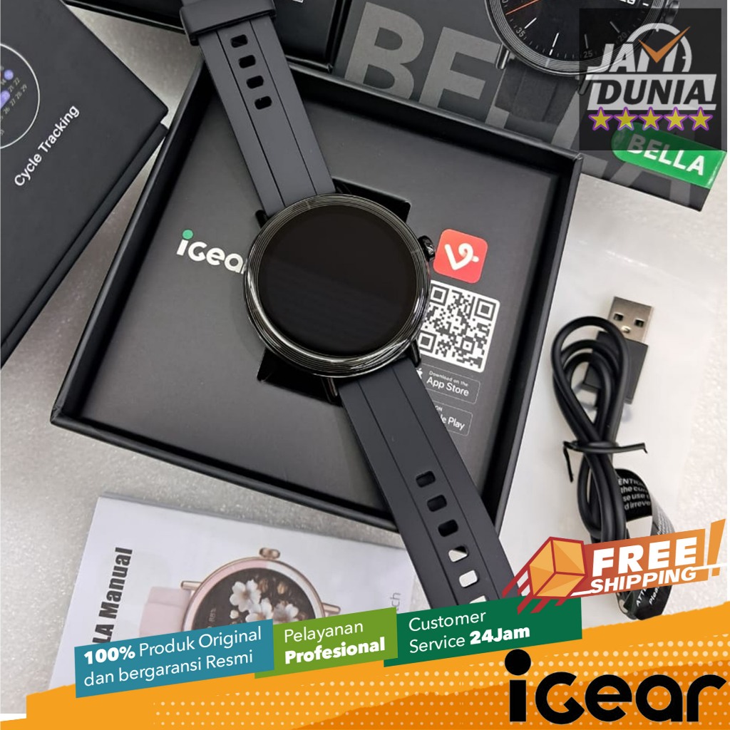 JAM SMARTWATCH PRIA WANITA JAM IGEAR IGBE BELLA ORIGINAL SMARTWATCH UNISEX JAM TANGAN DIGITAL CT B09
