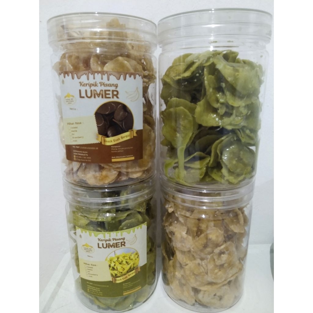 KERIPIK PISANG LUMER | TOPLES 800ML | PREMIUM