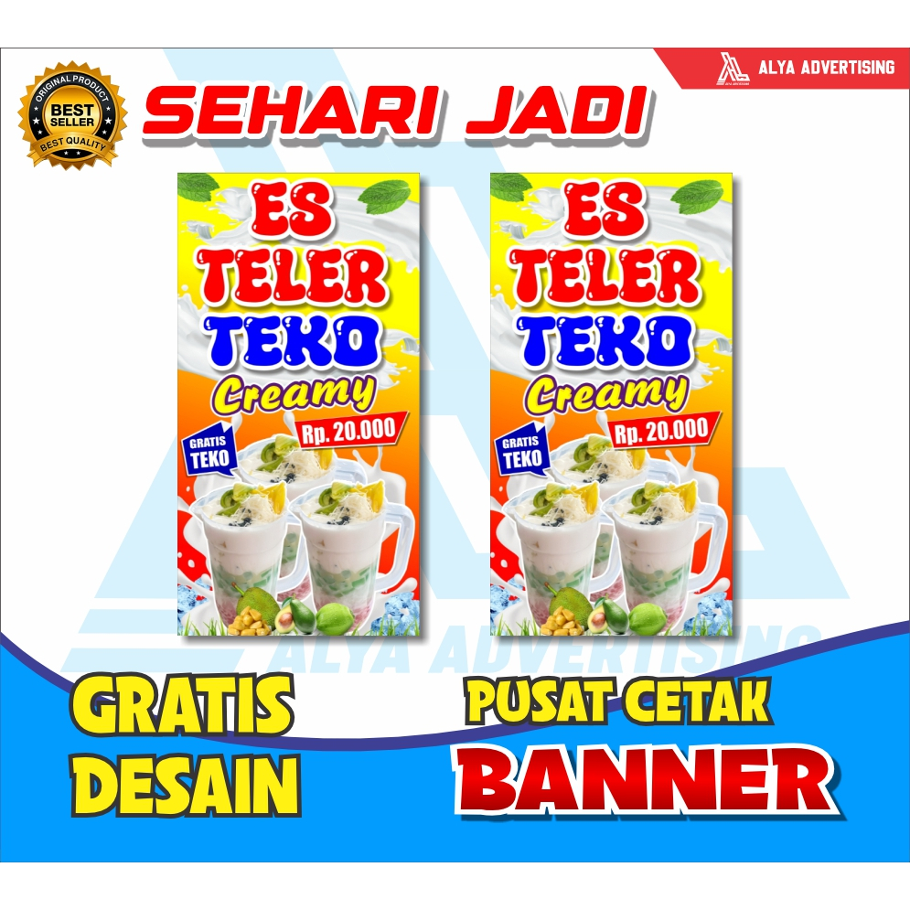 SPANDUK BANNER ANEKA MINUMAN SEGAR ES