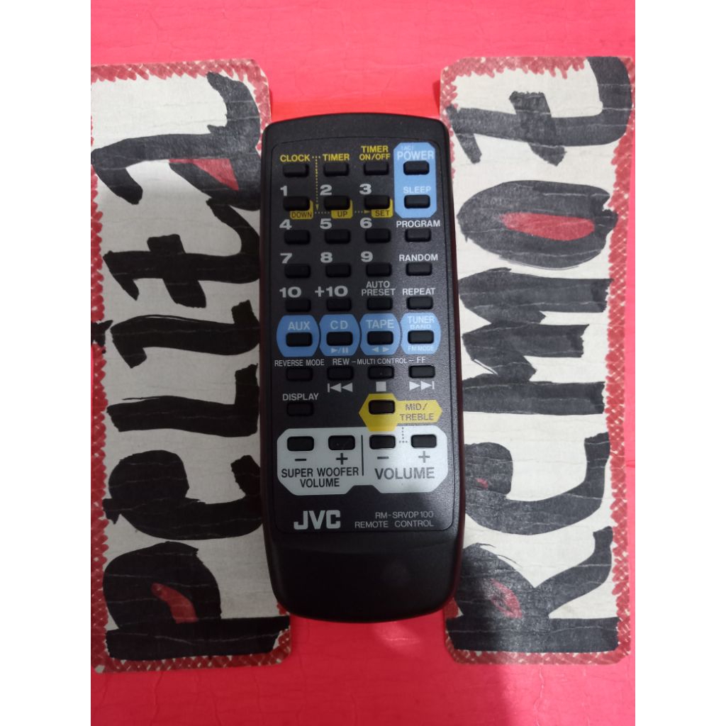 remot compo JVC original terlengkap