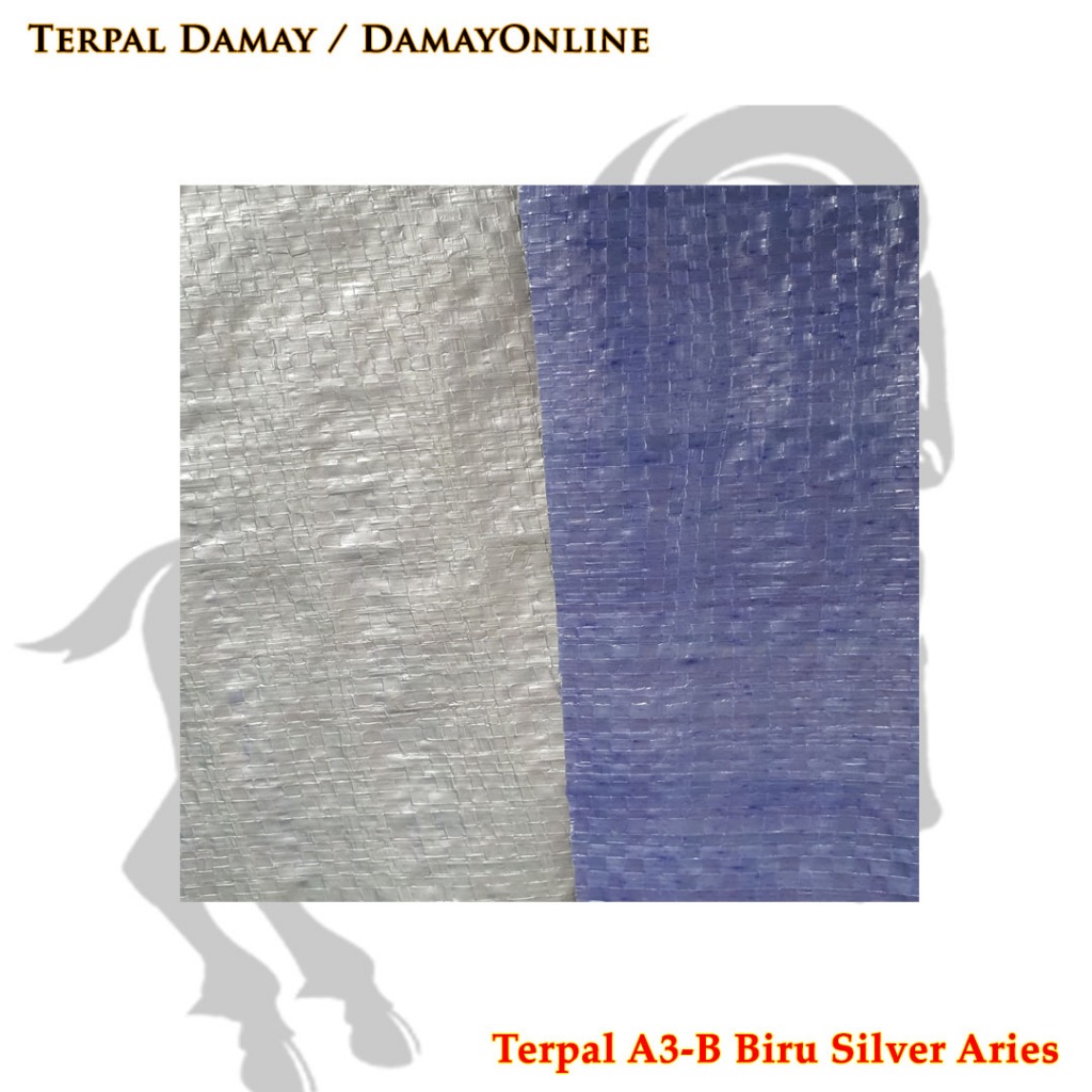 Terpal Rol A3-B Biru Silver Recycle Aries ( Harga / Rol )