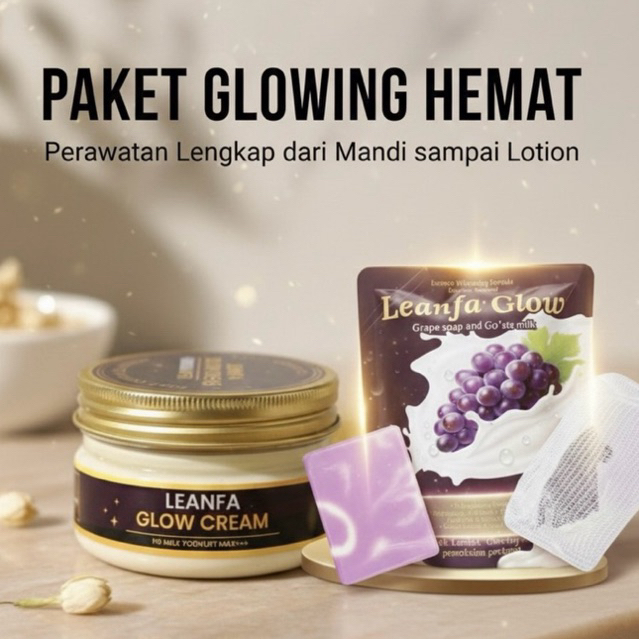 [ Paket Pencerah Perawatan Badan Mewah ] isi HB Lotion Dosting Premium Anti lengket 200 gr & Sabun D
