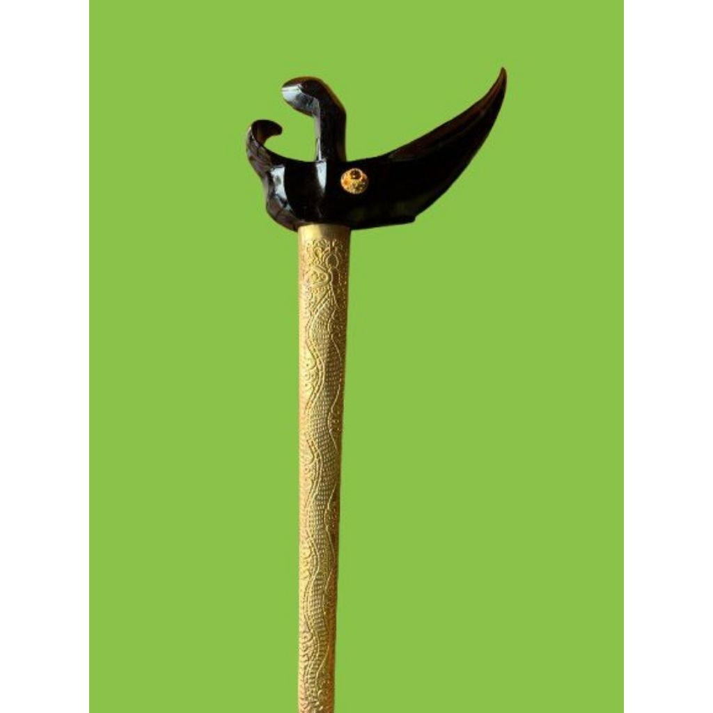 warangka ladrang solo sesuai gambar cat hitam komplit tanpa bilah