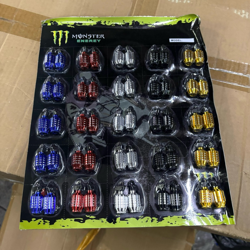 BISA COD TUTUP PENTIL BAN HARGA 1 PAPAN 25 PCS Tutup Pentil Cnc Model Granat Tutup Pentil Variasi Mo