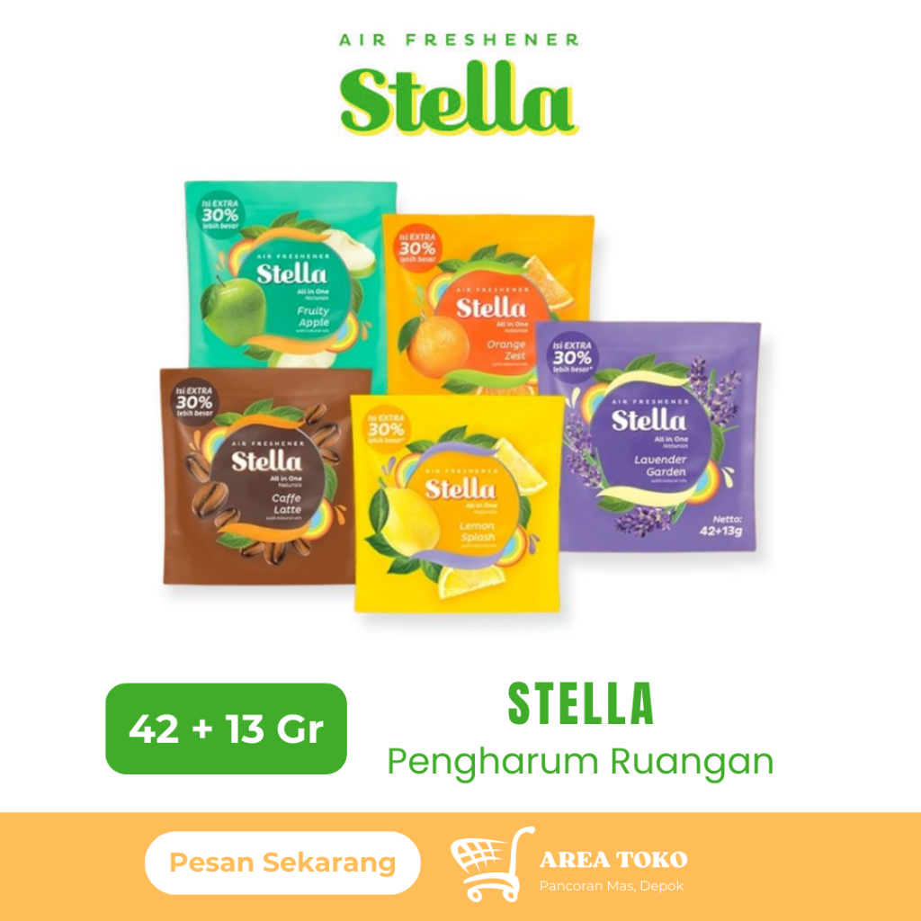 Stella Gantung All In One ( 42gr + 13gr ) Pengharum Ruangan dan Pengharum Mobil