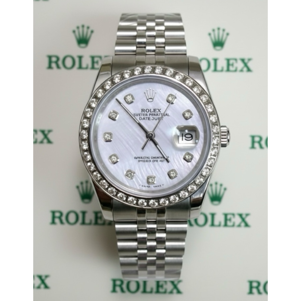 COD jam tangan pria Rolex permata otomatis stanlins stell kualitas terbaik