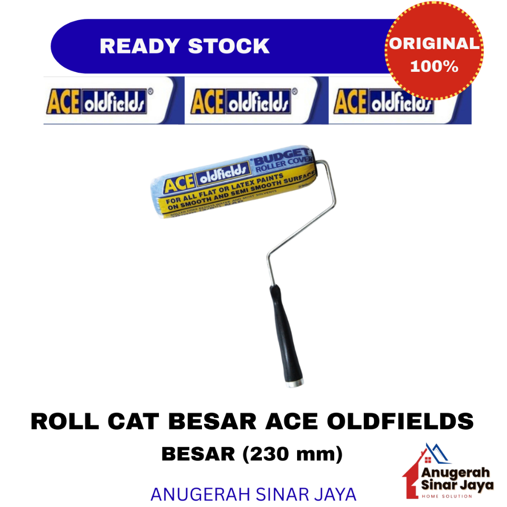 Roll Cat ACE OLDFILEDS / Kuas Roll Cat ACE BESAR 230 MM / Roll Cat ACE
