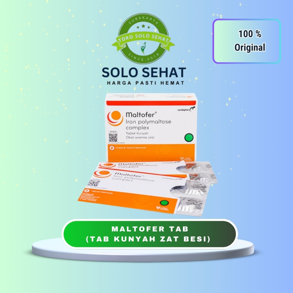 MALTOFER TABLET KUNYAH VITAMIN ZAT BESI IBU HAMIL