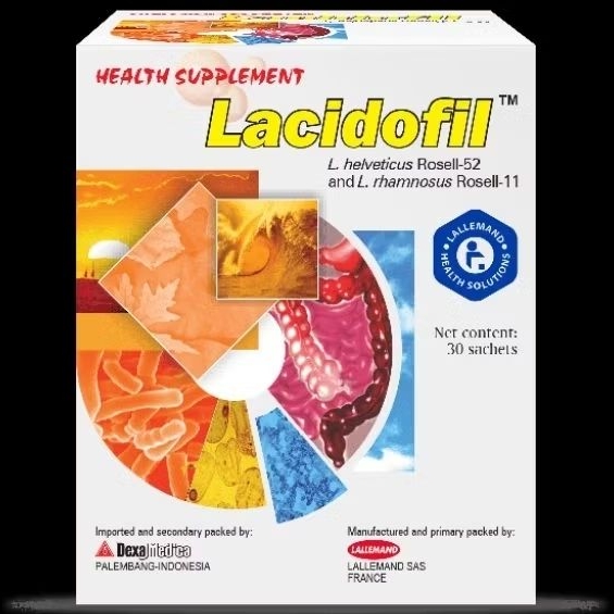 LACIDOFIL PROBIOTIK DEWASA SACHET | MENJAGA KESEHATAN PENCERNAAN, MENGURANGI DIARE, SUPLEMEN PROBIOT