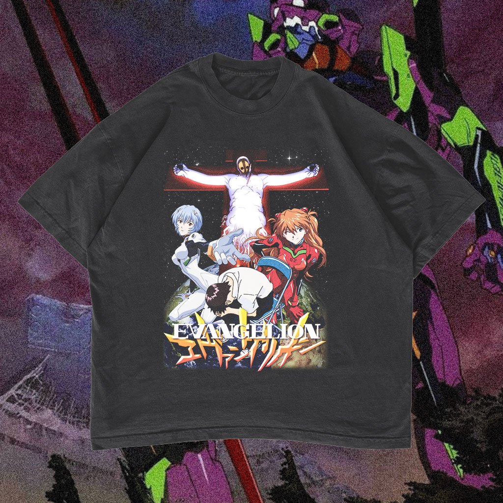 Neon Genesis Evangelion Oversized T-shirt Vintage Bootleg #14