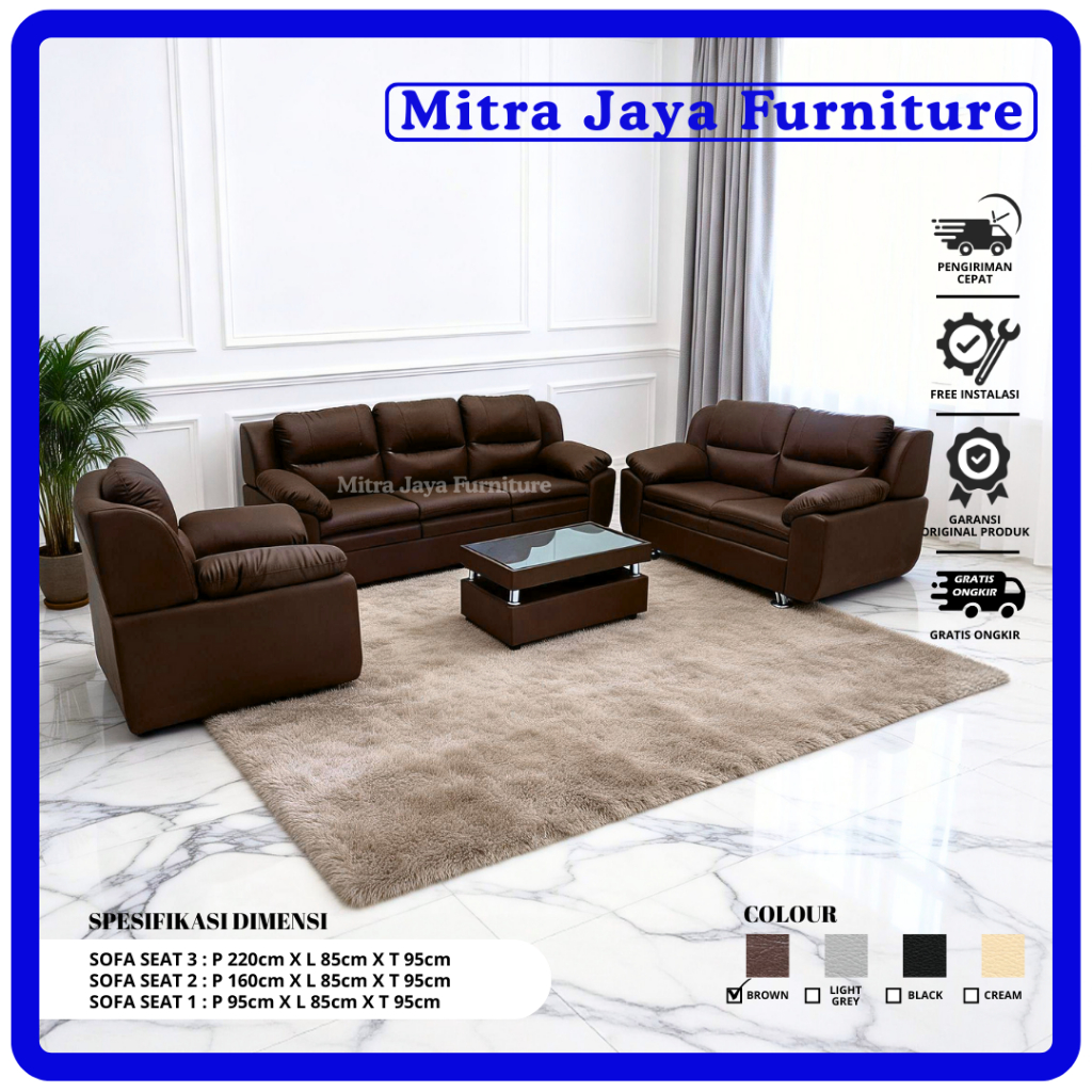 sofa set 321/sofa premium/sofa kulit/sofa 211/sofa dacron/sofa deluxe