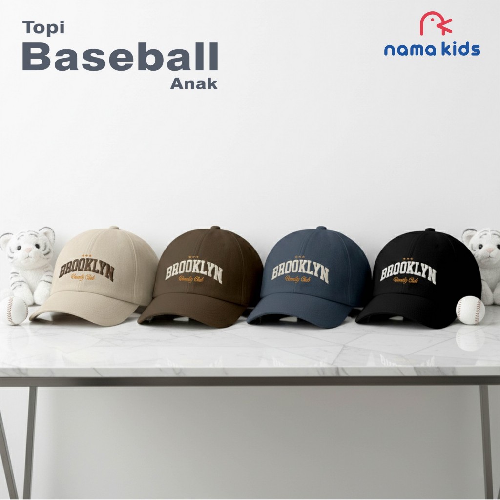 Topi Baseball Anak Bordir Brooklyn Topi Anak Laki Laki Dan Perempuan Murah Baseball Anak Dewasa Read