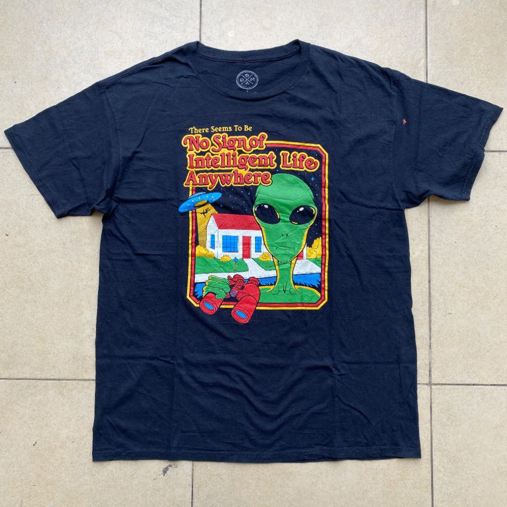 Kaos ODM alien art original second Bekas murah. Kaos vintage Alien original murah