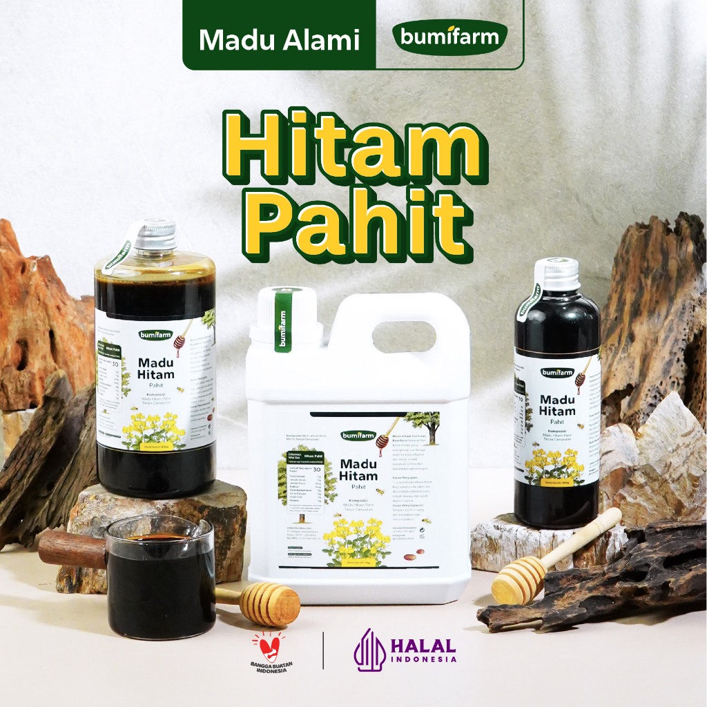 MADU HITAM PAHIT MURNI RAW ASLI BUMIFARM ORIGINAL ALAMI TANPA CAMPURAN APAPUN RAW HONEY MINUMAN HERB