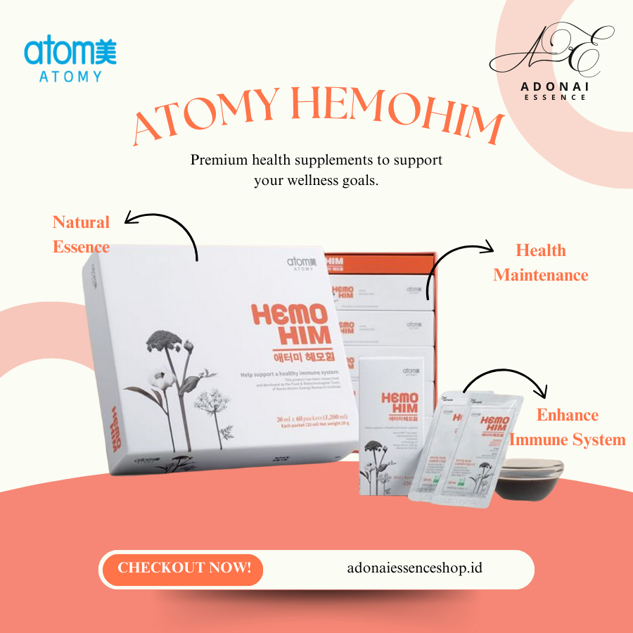 [AE] ATOMY Suplemen Kesehatan Hemohim Natural Asli Korea Peningkat Daya Tahan Imun Tubuh 1 Box isi 6