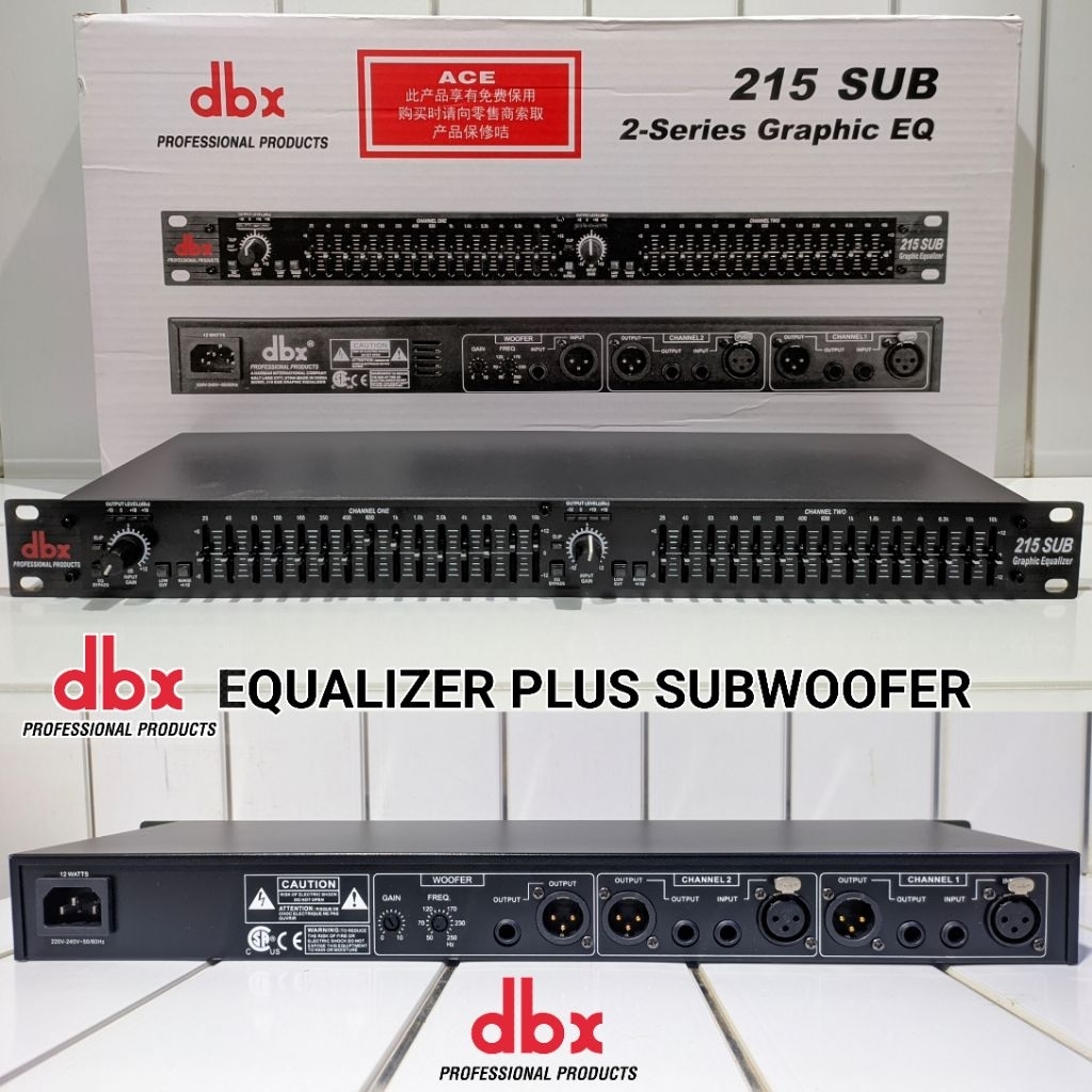 Equalizer dbx 215 Plus Subwoofer