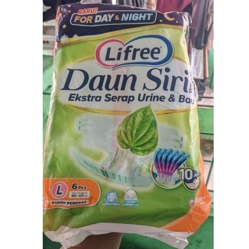 PROMO. popok dewasa tipe perekat ukuran L isi 6 pcs  | popok dewasa lansia ibu melahirkan pampers di