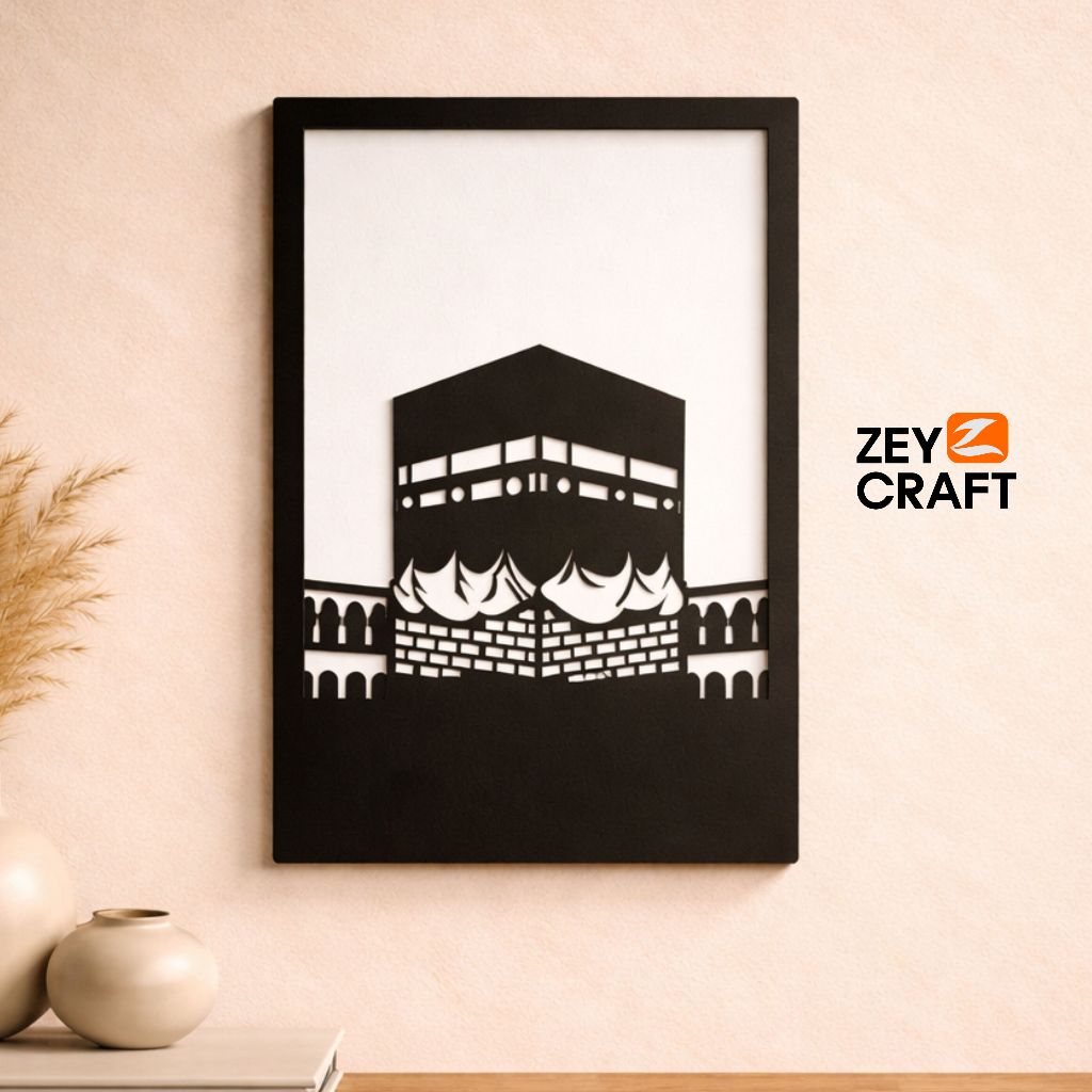Zeycraft - Hiasan Dinding Islami Elegan Motif Masjidil Haram