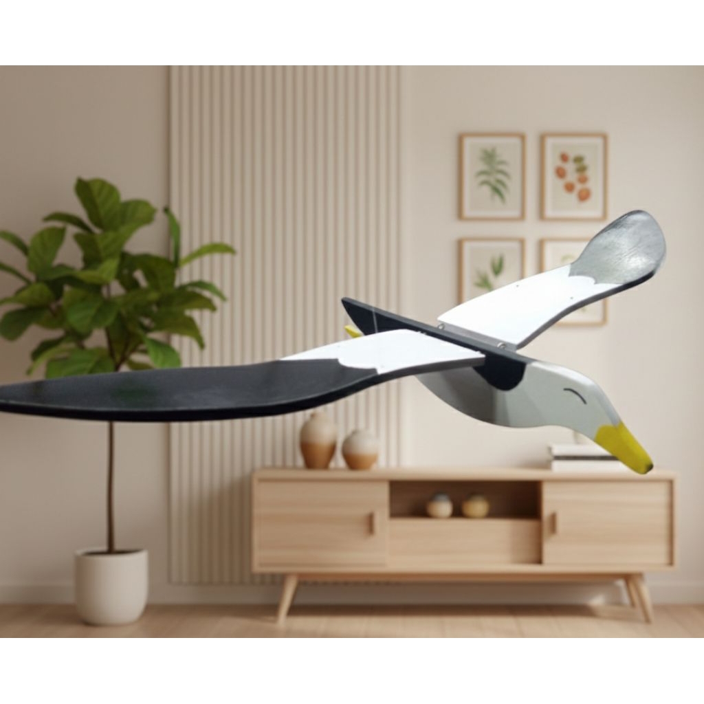 Mainan kayu motif burung/hiasan rumah estetik motif burung/mainan anak dari kayu