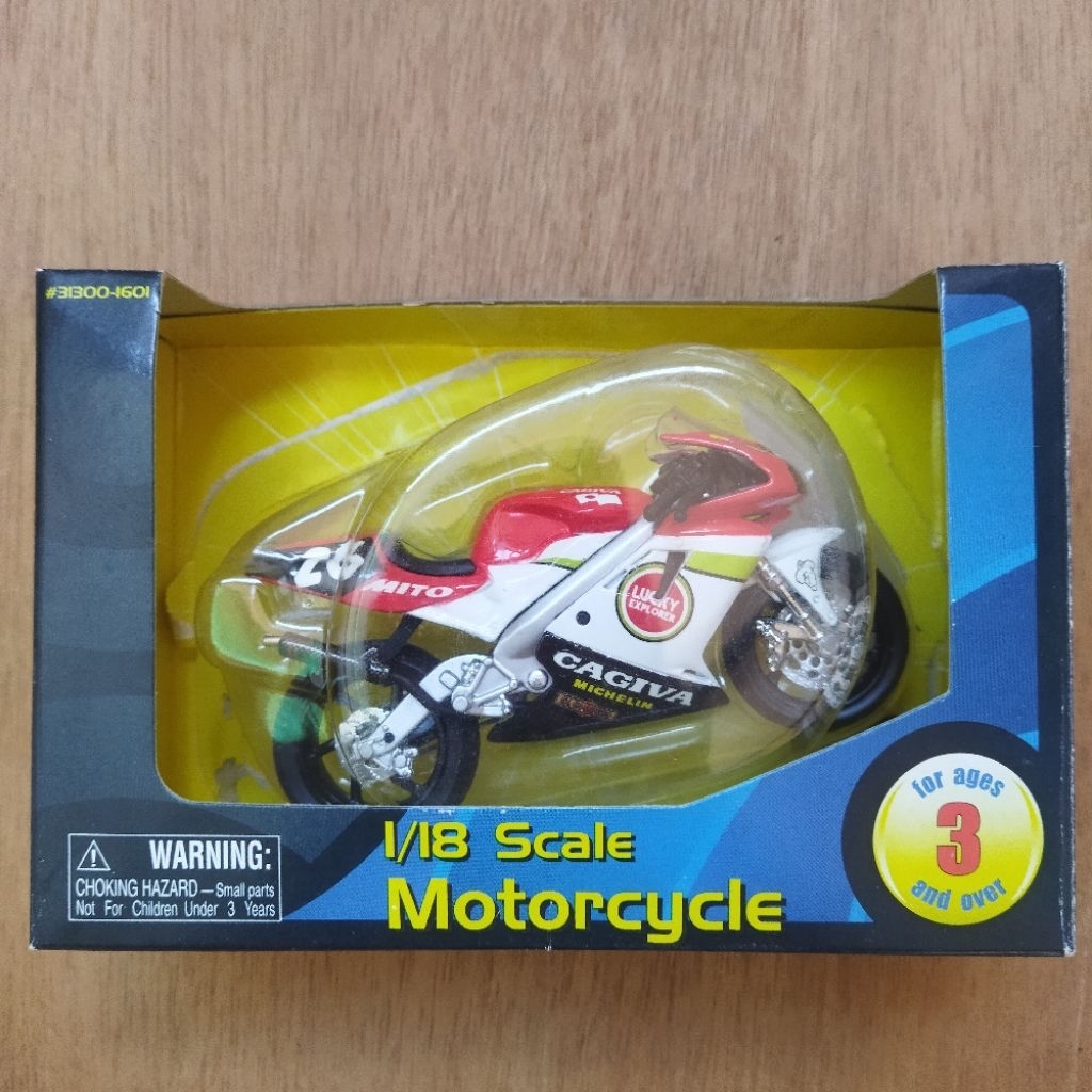 Miniatur Motor Valentino Rossi 1:18 1994 Cagiva Mito 125 EV #26