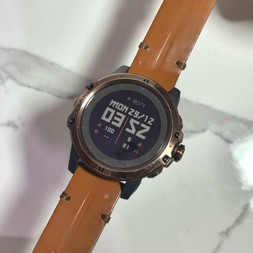 Coros Vertix Titanium Sapphire second