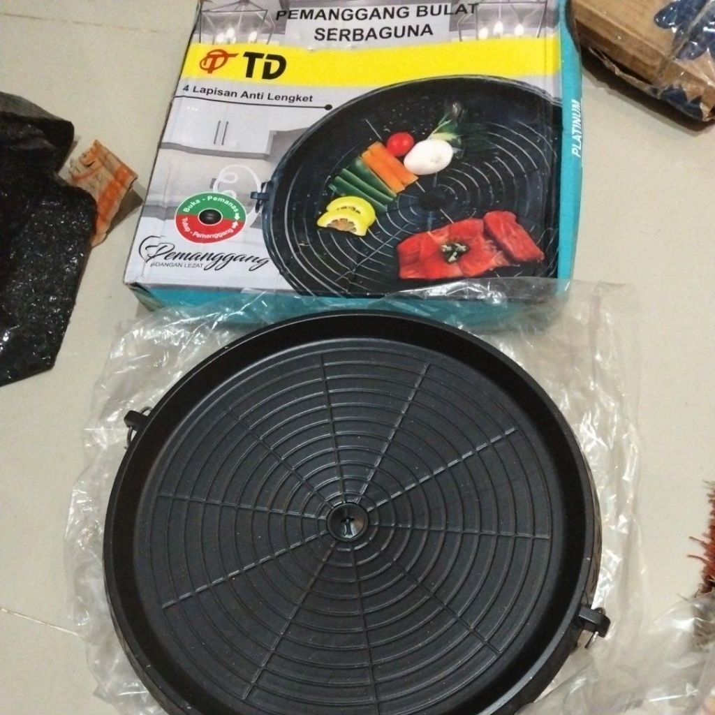 grill pan td panggangan bulat
