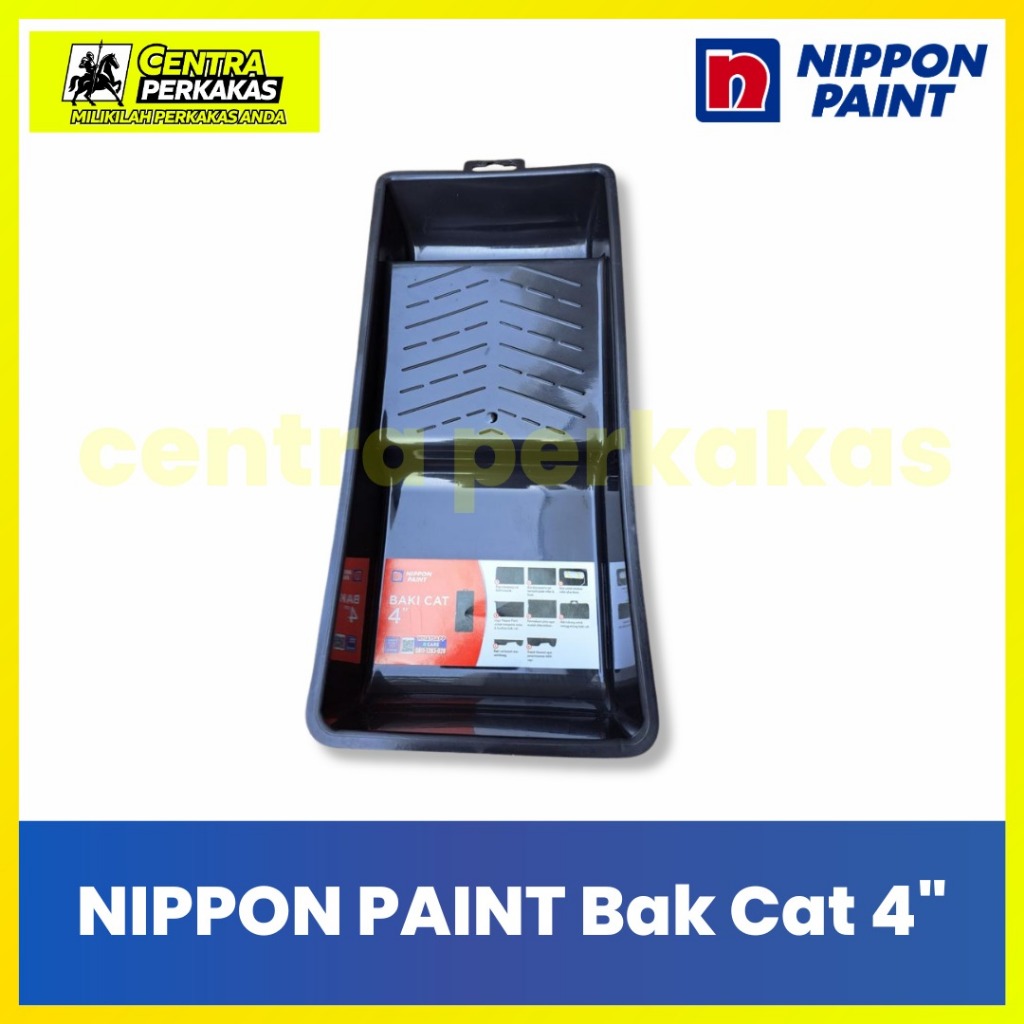 NIPPON PAINT Baki Cat 4" PVC -Bak Cat Plastik Peralatan Cat Rumah