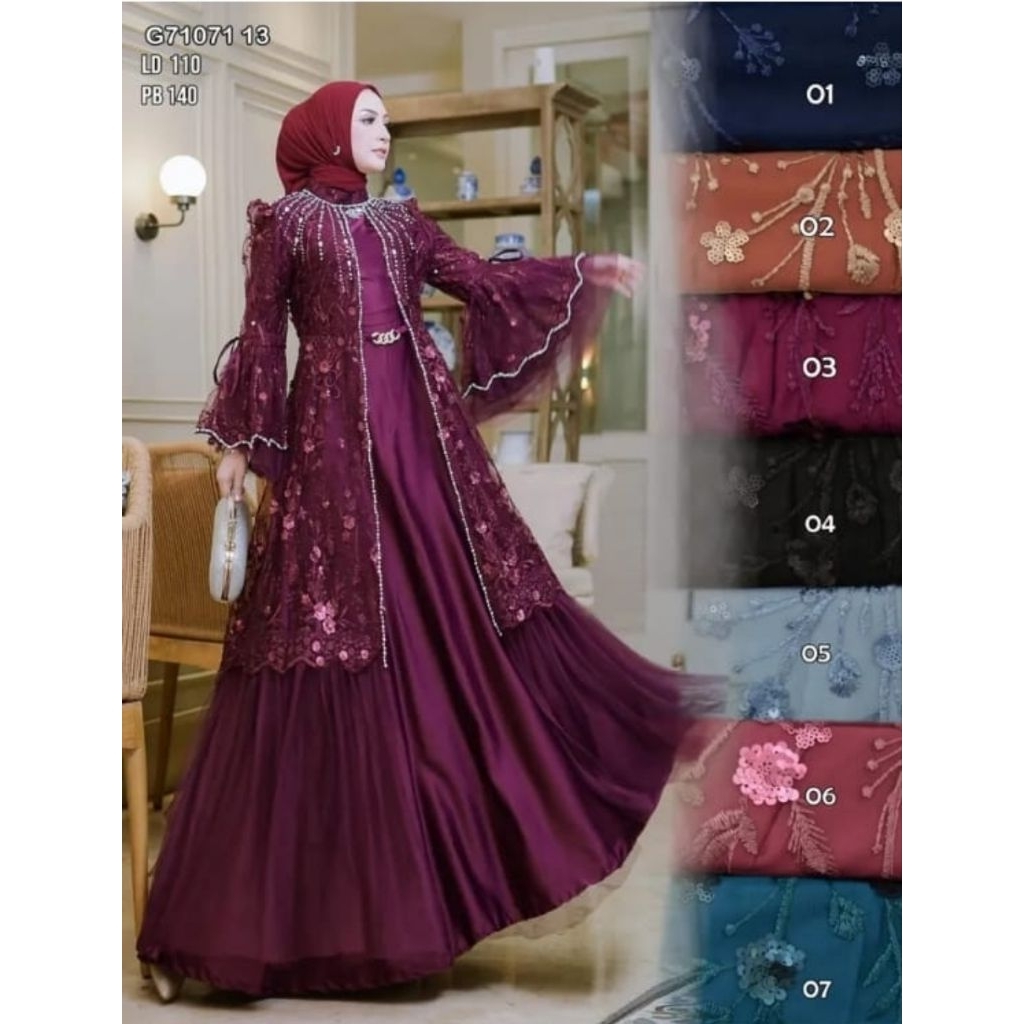 gamis penguasa bumi 2 wanita baju lebaran dres pesta baju kondangan