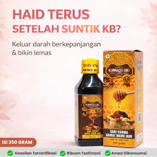 Obat Untuk Menghentikan Haid Berkepanjangan Akibat Suntik Kb 3 Bulan Secara Alami / Obat Haid / KURM