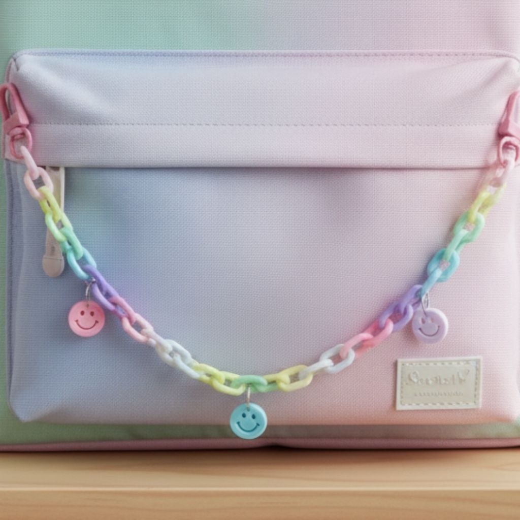 BAG CHARM SMILE RANTAI GANTUNGAN TAS GANTUNGAN CELANA JEANS KEYCHAIN