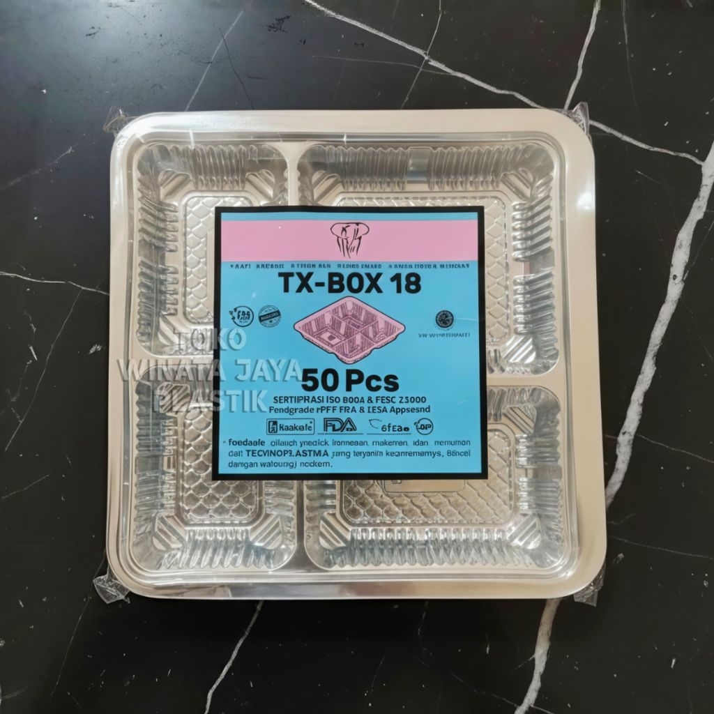 MIKA TX BOX 18, MIKA SEKAT NASI BOX 18X18 CM