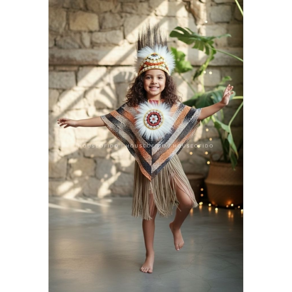 kostum adat papua wamena