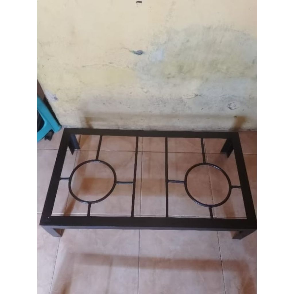 Tatakan tungku siku rinai besi dobel tangkringan siku kompor rinai rangka kompor siku rinai tatakan 