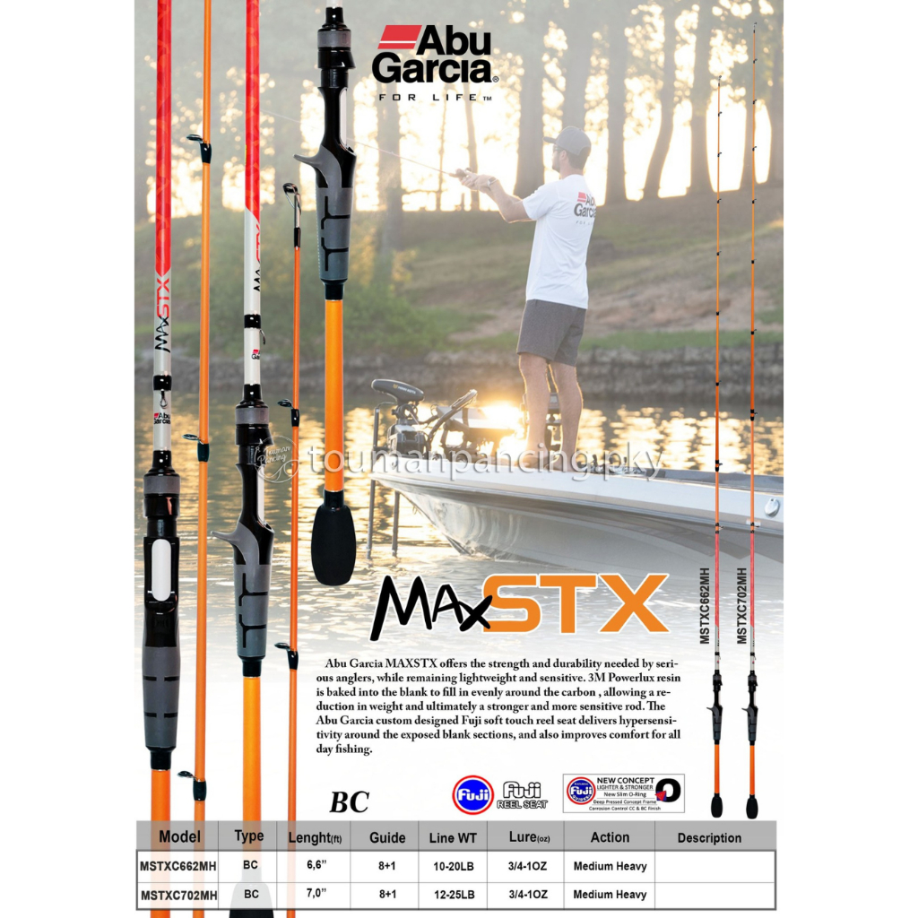 Joran BC Abu Garcia MAXSTX C662MH | 10–20LB | Medium Heavy | Fuji Reel Seat