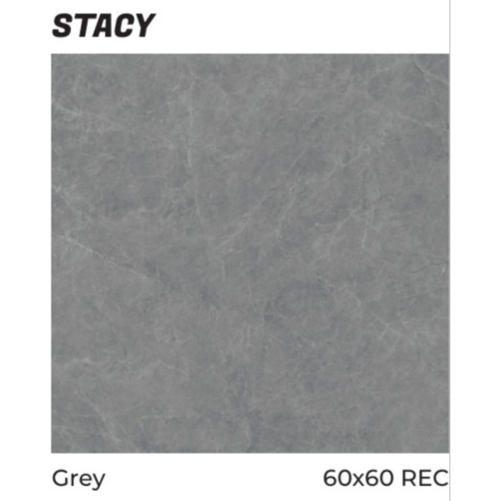 Keramik Merk Platinum Stacy Grey ukuran 60x60 cm tekstur matt