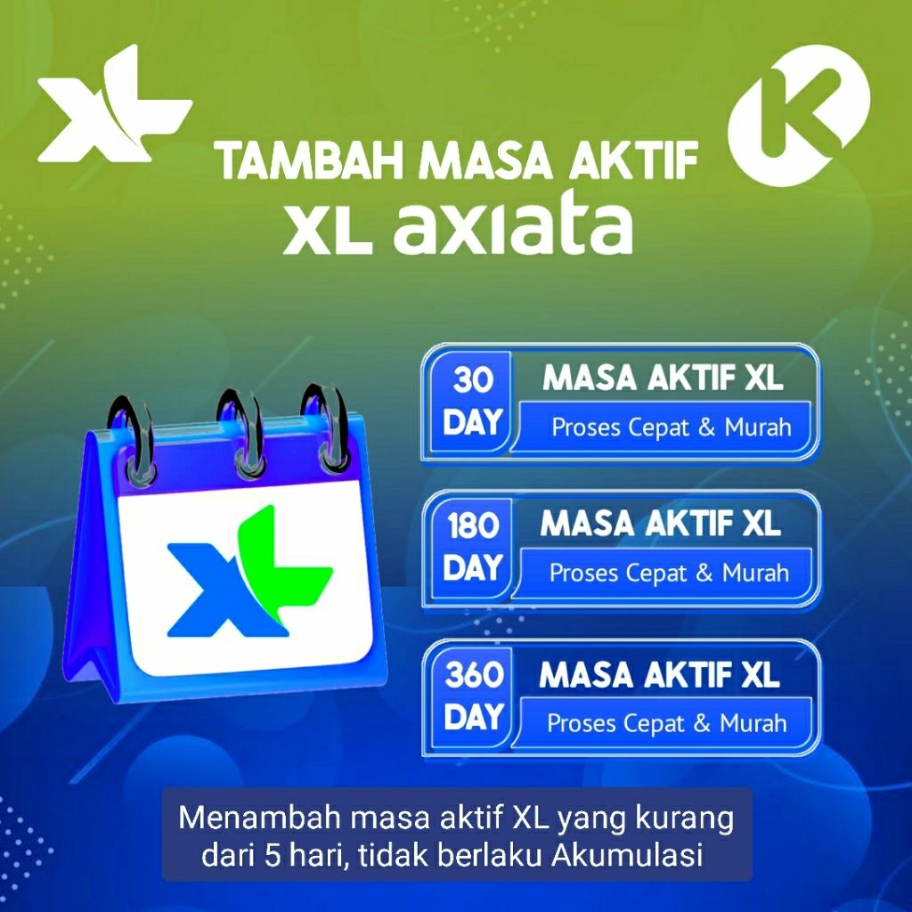 Tambah Masa Aktif XL 30 Hari - 360 Hari/Tambah Masa Aktif XL