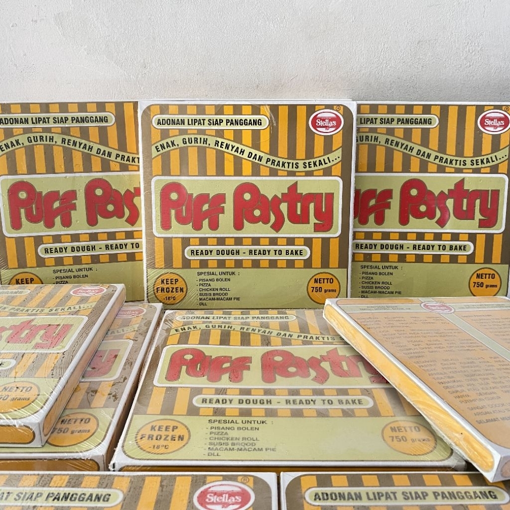 Stella's puff pastry 750 gram | stella's puff pastry | puff pastry | kulit pastry